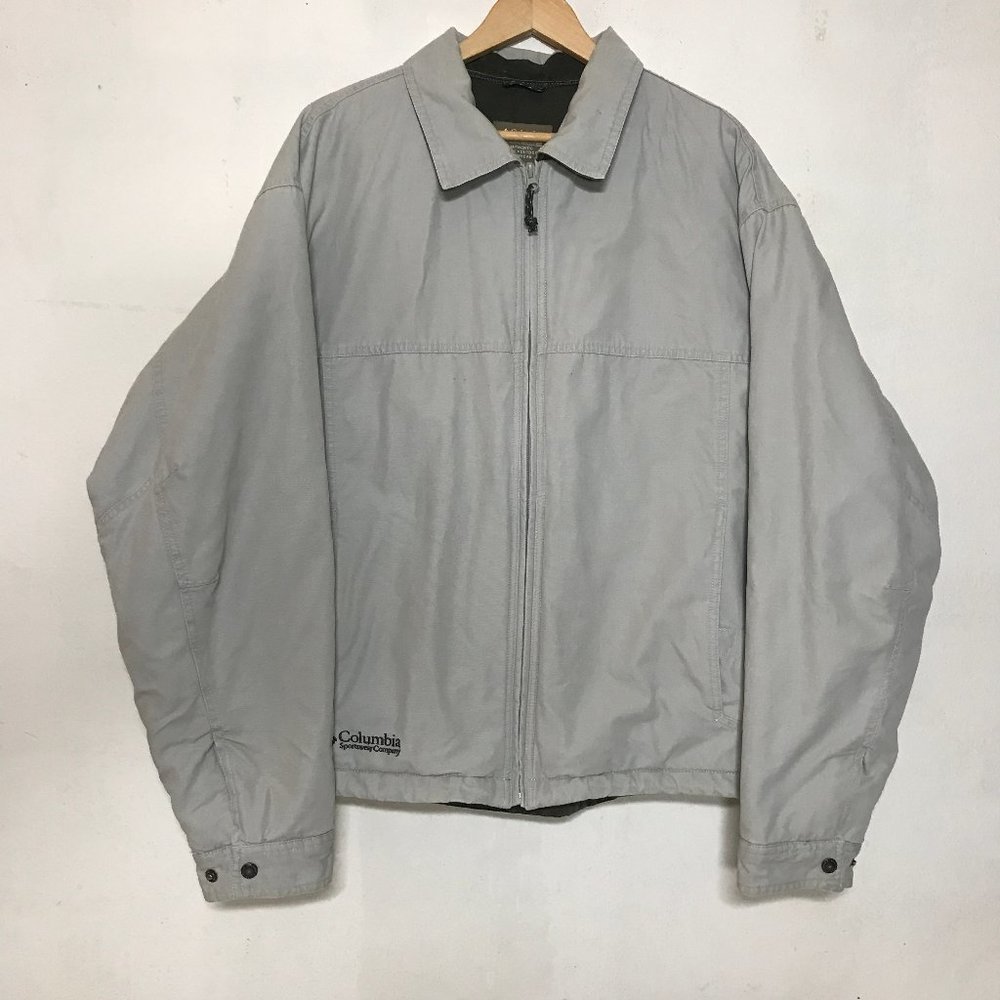 Columbia Outdoor Sturdy Cotton Duck Jacket With Warm Quilted Lining & Pockets